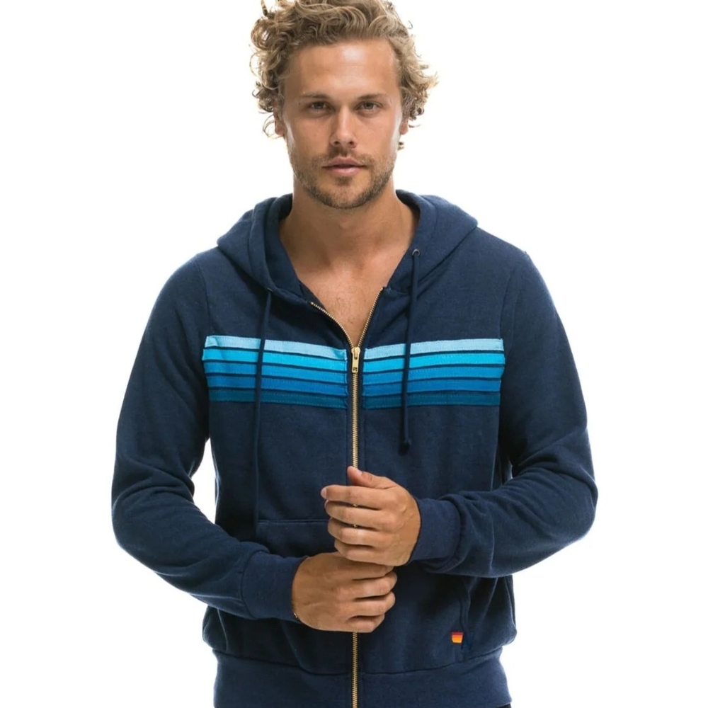 Aviator Nation 5 Stripe Hoodie - Picture 2 of 11